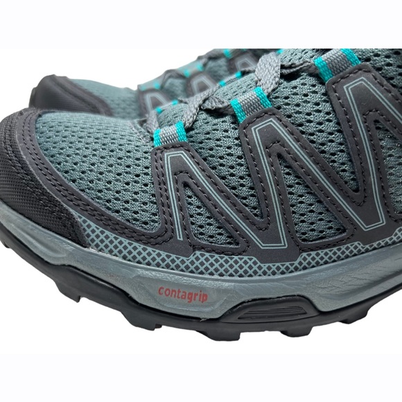 Salomon Shoes Solomon Blue Gray Pathfinder Contagrip Hiking